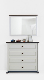 Kommode mit Spiegel Schubladen Holz Kommoden Jugendzimmer Sideboard