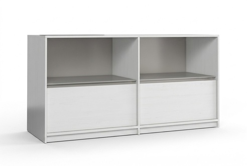 Kommode Schrank in verschiedenen Farben 2 Schubladen Anrichte Highboard Kommoden