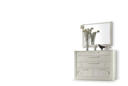 Kommode Spiegel Kommoden Holz Modern Schränke Konsole Italien Set 2tlg.