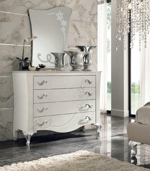 Set Kommode mit Spiegel Schminktische Konsole Kommoden Holz Modern Schlafzimmer