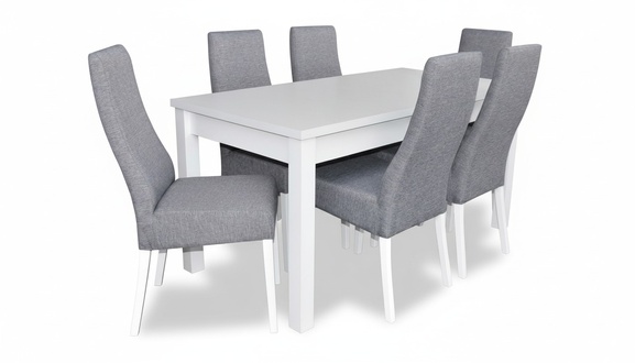 Komplett Set Esstisch 6x Stühle Esszimmer Ess Gruppe Holz Tisch Tische 7tlg Neu