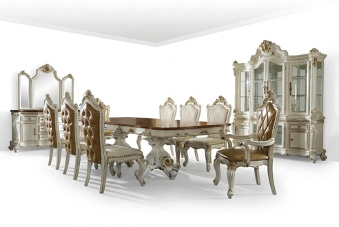 Komplett Set Esstisch 8 Stühle Esszimmer Set Ess Gruppe Holz Tisch Tische