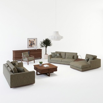 Komplett Sofagarnitur 3tlg Zweisitzer Sofa Relax Ecksofa L-Form Modern Sessel