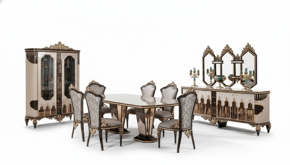 Komplette Klassische Esszimmer Gruppe Luxus Esszimmer Esstisch Stühle