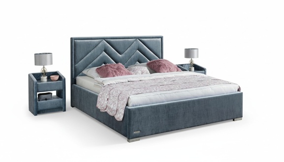 Komplettes Schlafzimmer Set Bett 2x Nachttisch 3 tlg. Sets Designer Luxus