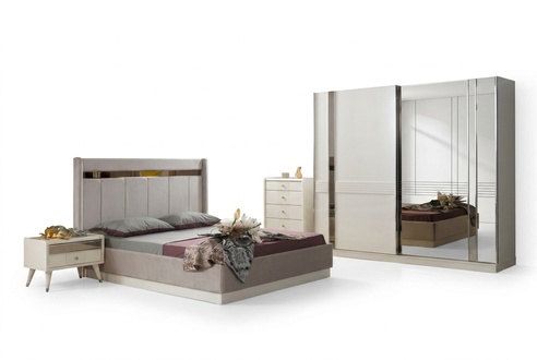 Komplettset Designer Schlafzimmer Komplettangebot Schlafzimmermöbel Set 4tlg.