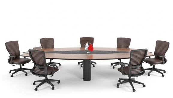 Konferenztisch Großer Besprechungstisch Edle Designer Möbel Holzmöbel