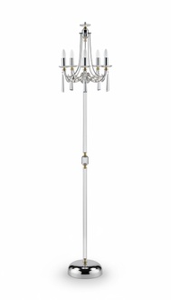 Kristall Stehlampe Standlampe Stand Luxus Leuchten Lampen Lampe Silber