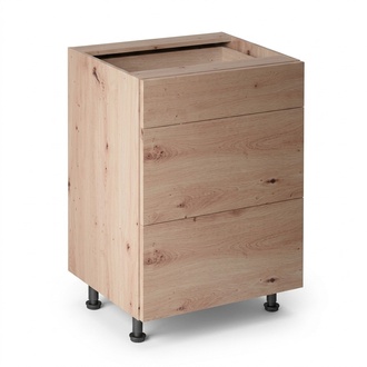 Küchenschubladenschrank Unterschrank 3 Schubladen Kommode Schubladenmodul