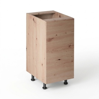 Küchenunterschrank Basis-Unterschrank mit Mittelboden Küchenschrank Beige