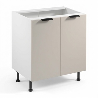 Küchenunterschrank Küchenmodul Küchenschrank Doppeltüriger Küche Weiß