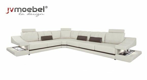 Sofas Design Ecksofa L-Form Möbel Bett Funktionen Textil Leder Schlafsofa Sofas