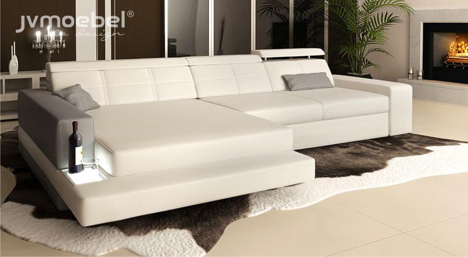 Eck L Form Textil Sofa Design Ledersofa Ecksofa Polster Eck Couch Sitz Couchen