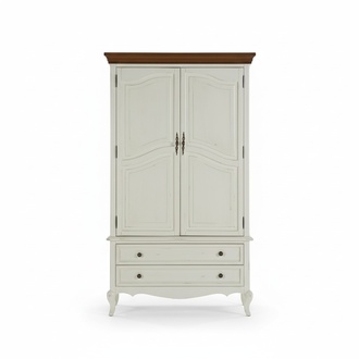 Landhaus Stil Kleiderschrank Design Möbel Schränke Schlafzimmer Weiß Schrank Neu