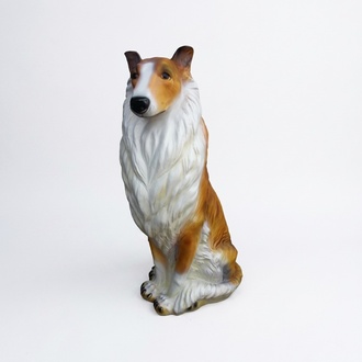 Langhaarcollie Hund Deko Figur Statue Skulptur 90cm Figuren Statuen