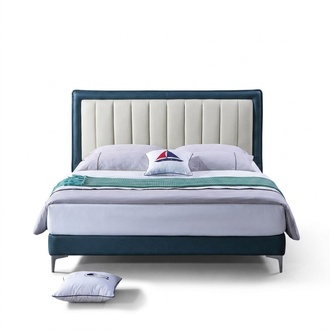 Leder Bett Polster Design Luxus Doppel Hotel Ehe Betten Holz Schlaf