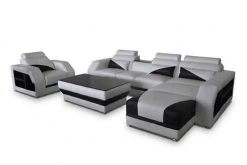 Ecksofa U-form Schlaffunktion Wohnlandschaft Sofa Couch Sofas Couchen