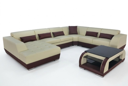 Sofa +USB Polster Designer Sofa U Wohnlandschaft Ledersofa Couchen Sofas Textil
