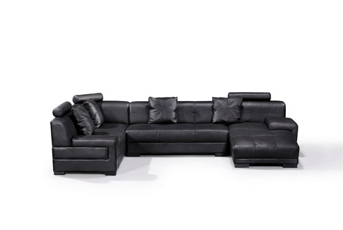 Ledersofa Couch Wohnlandschaft Ecksofa Eck Garnitur Design Modern