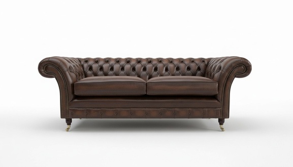 Ledersofa Sofa Couch Garnitur Couchen Chesterfield Leder Polster