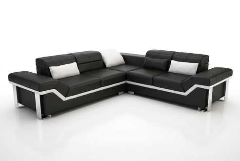 Ledersofa Sofa Couch Wohnlandschaft Ecksofa Garnitur Design Modern