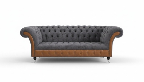 Ledersofa Sofa Textil Couch Polster Sofas Couchen Chesterfield Stoff Möbel Neu