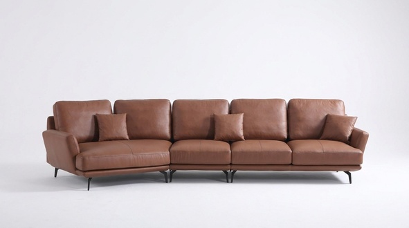 Ledersofa Wohnlandschaft Ecksofa L-Form Ecke Set Garnitur Modern Sofa