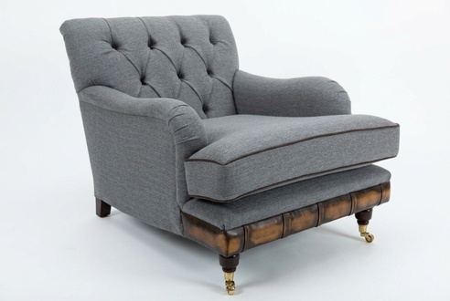 Lounge Ohren Sessel Club Designer Möbel Fernseh Sofa Stuhl Samt Polster