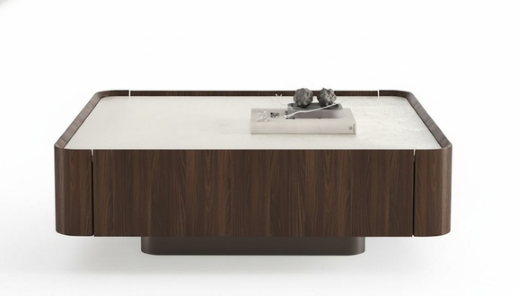 Luxuriös Braun Couchtisch Harmonisch Tisch Wohnzimmertisch Edle Sofatisch