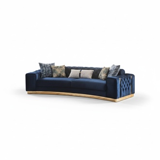 2x Chesterfield Sofas Edle Möbel Polster 4-SItzer