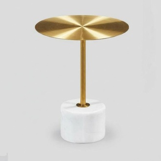luxuriöse Couchtisch Tische Rund modern Metall Gold stilvolle Beistelltisch