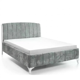 Luxuriöses Betten Schlafzimmer grau Doppelbett Holzbetten Bettgestell Bett