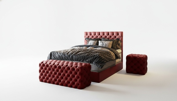 Luxus Bett Boxspringbett Schlafzimmer Betten Design Möbel Samt Matratze Komplett