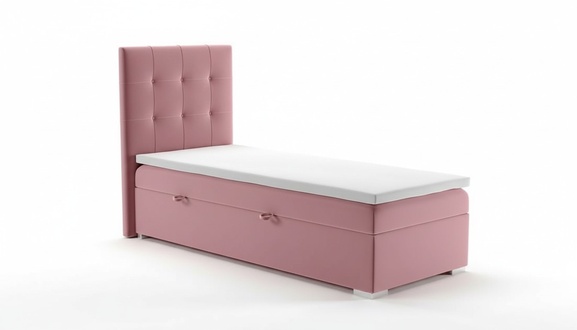 Luxus Boxspring Bett Hotel Betten Polster Funktion Bettkasten 90x200cm