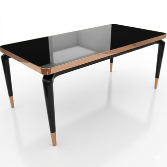 Luxus Designer Edelstahl Metall Ess Tisch Glas Bonzen Tische Wohn Zimmer Italien