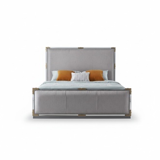Luxus Designer Schlafzimmer Bett Doppel Betten Hotel 180x200 Italienische