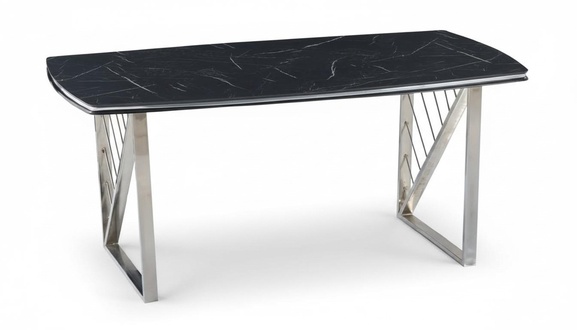 Luxus Esstisch Esszimmer Möbel Einrichtung Tisch Metall Design Tische Esstische