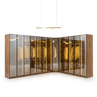 Luxus Glas Kleiderschrank Begehbarer Schrank Ankleideschränke Ankleide