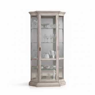 Luxus Holz Weiß Vitrine Anrichte Design Schränke Italienische Möbel