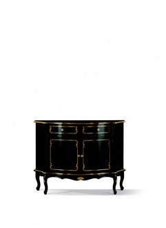 Luxus Italienische Holz Möbel Kommode Schwarz Luxus Buffet Schrank