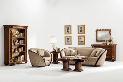 Luxus Klasse 3+2+1 Italienische Möbel Sofagarnitur Sofa Neu arredoclassic
