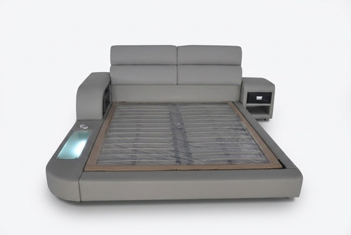 Luxus Leder Design Polster Betten Doppel Modernes 140/160/180/200 Bett