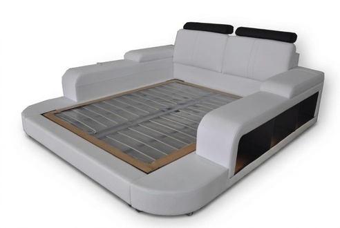 Luxus Leder Design Polster Betten Doppel Modernes 140/160/180/200 Bett