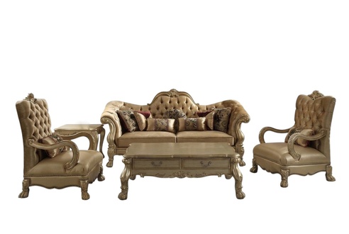 Luxus Möbel Sofagarnitur Couch Sofa Polster 3+1+1 Sitzer mit Couchtisch