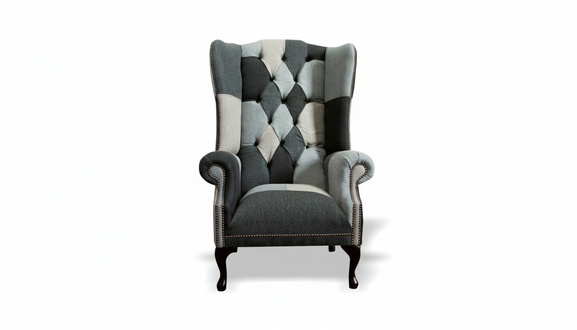 Luxus Polster Klassische Chesterfield Sessel 1 Sitzer Ohrensessel Einsitzer