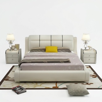 Luxus Schlafzimmer Bett Doppel Betten Holz 180x200cm Designer Hotel