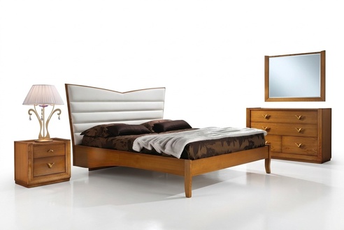 Luxus Schlafzimmer Bett Doppelbett Holz Polster Betten Doppel Bettrahmen