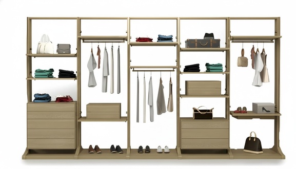 Luxus-Schrank Begehbarer Stauraum Garderobenzimmer Kleiderschrank Ankleidezimmer