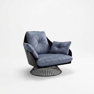 Luxus Sessel Möbel Wohnzimmer Einsitzer Sofa Couch Lounge Club Hotel