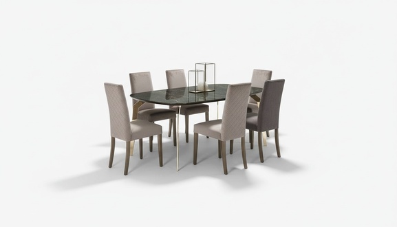 Luxus Set Esszimmer Esstisch Stuhl XL Tisch Tische Stühle Holz Design 7 tlg Neu